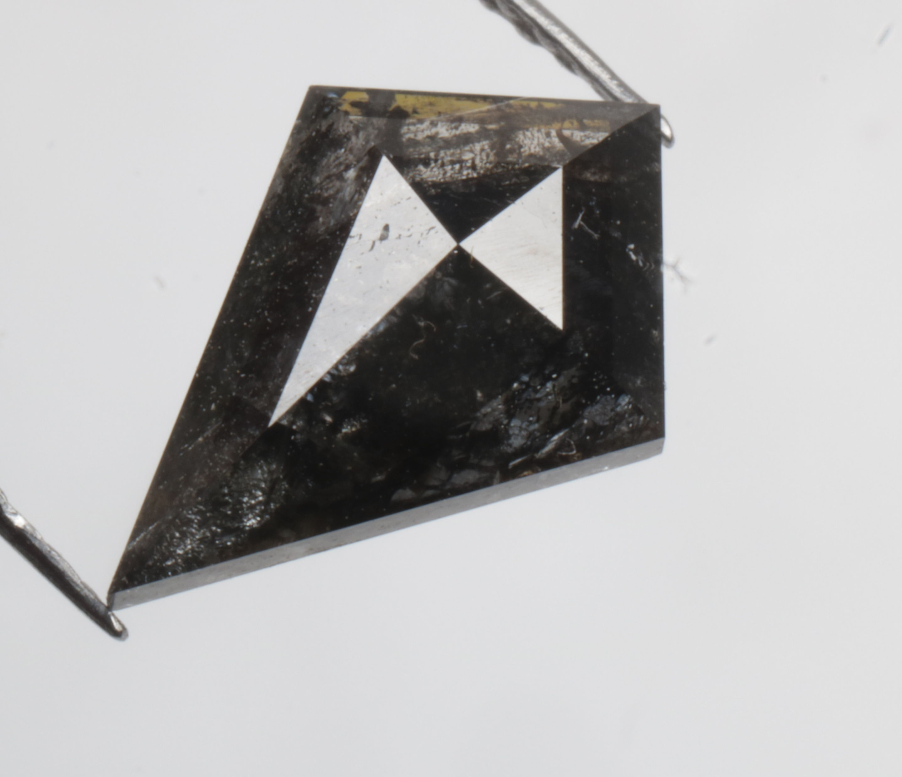 1.59 CT 11.0 X 7.5 MM Natural Loose Diamond Kite Shape Black color Diamond