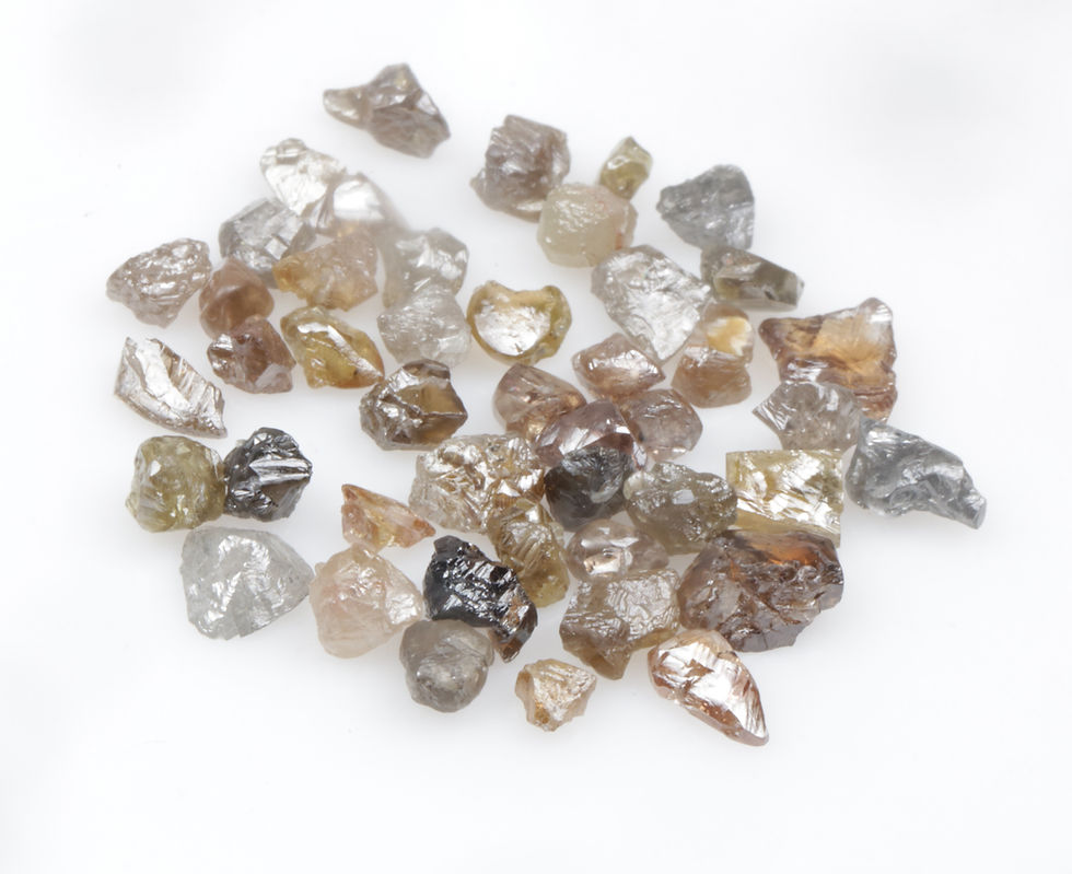 Thumbnail: 16.55 CT Natural Uncut Diamond lot, Crystal Rough/Raw Diamond, 45Pcs Fancy color