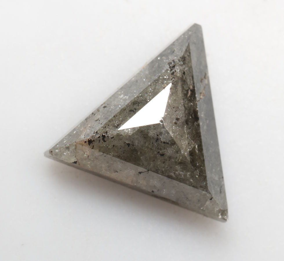 Thumbnail: 3.70 CT 10.6 X 11.1 MM Natural Loose Triangle cut Diamond for Wedding Ring