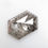 Thumbnail: 1.61 CT 10.5 X 6.8 MM Natural Hexagon Cut Salt and Pepper Diamond, Black Grey