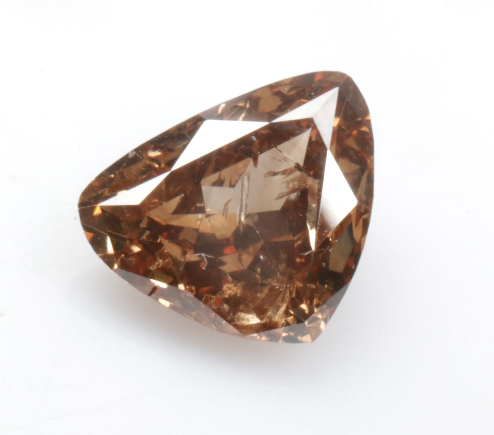 Thumbnail: 1.26 CT 6.6 X 8.1 MM Natural Trillion cut Diamond, Fancy Pear cut Diamond