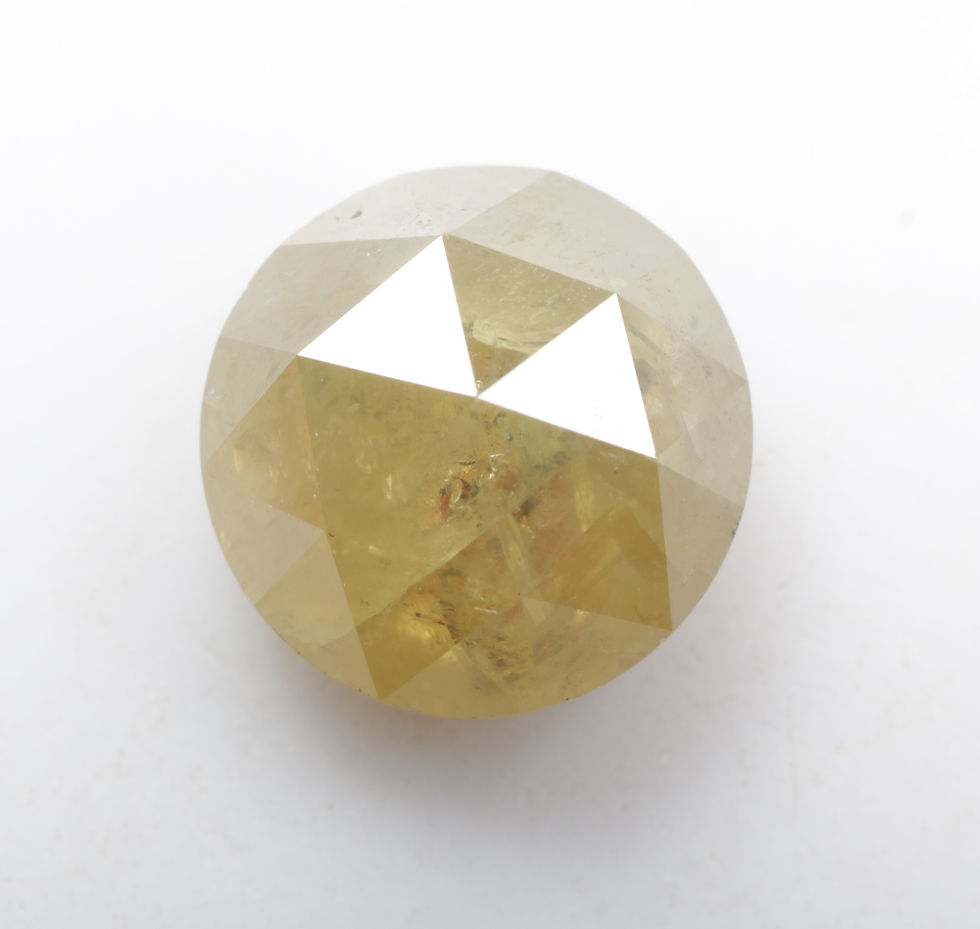 Thumbnail: 3.92 CT 9.1 MM Natural Loose Round Rose Cut Diamond for Handmade Jewelry