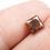 Thumbnail: 1.10 CT 5.9 X 5.7 MM Natural Loose Princess cut fancy Diamond Red Brown Color