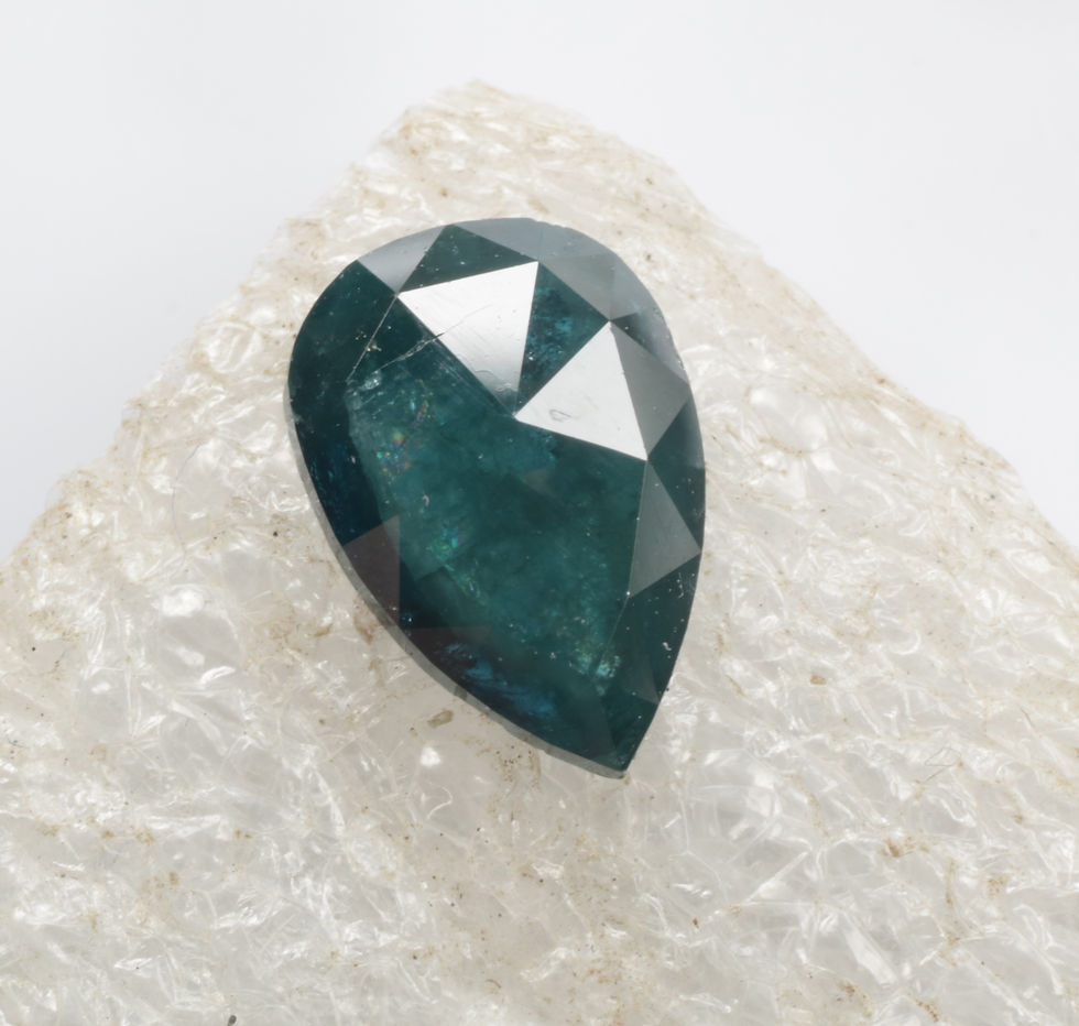 0.73 CT 7.9 X 5.4 MM Natural Loose Diamond, Pear Shape Diamond, Fancy Blue color