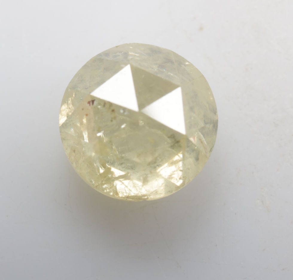 Thumbnail: 1.09 CT 5.8 MM Natural Loose Round Rose Cut Diamond for Handmade Jewelry