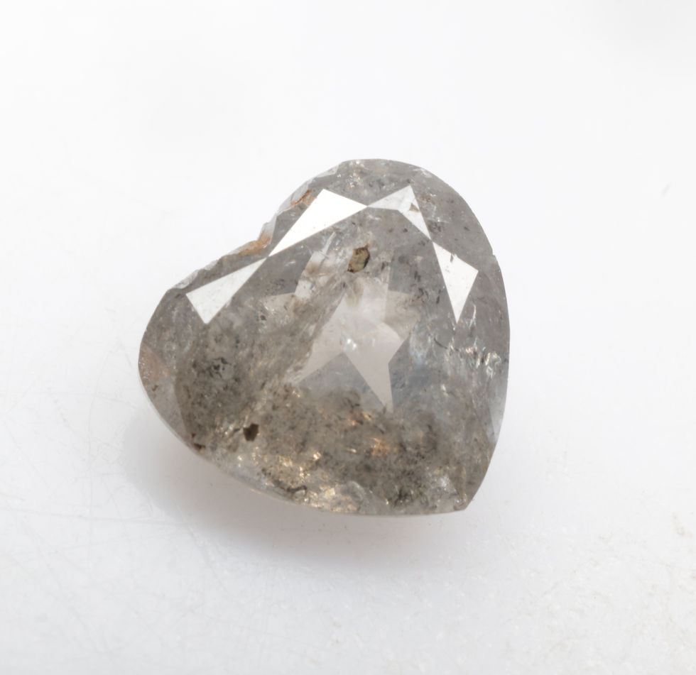 Thumbnail: 1.25 CT 6.9 X 7.3 MM Natural Loose Heart Cut Diamond for Love Ring Gifts