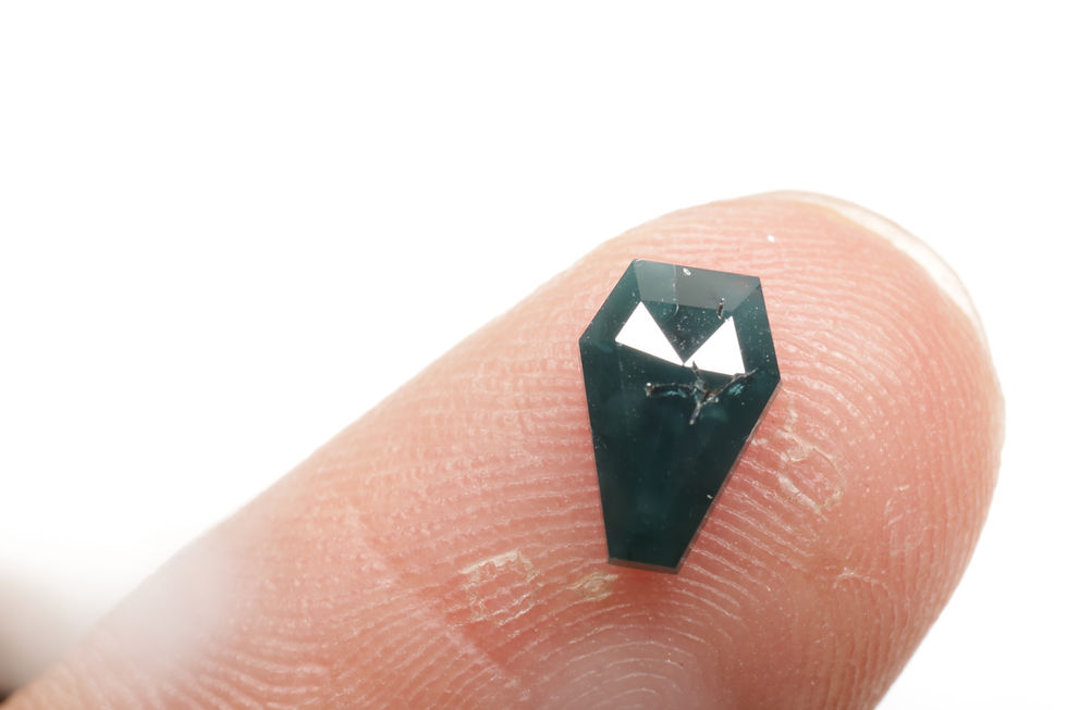Thumbnail: 0.67 CT 7.5 X 5.0 MM Natural Loose Coffin cut Diamond for Engagement Coffin Ring