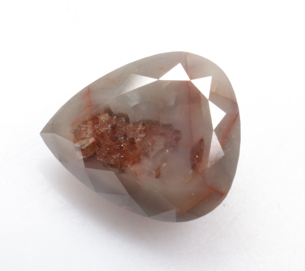 Thumbnail: 2.94 CT 10.0 X 8.5 MM Pear cut Natural Loose Diamond, Full cut Brown fancy Color