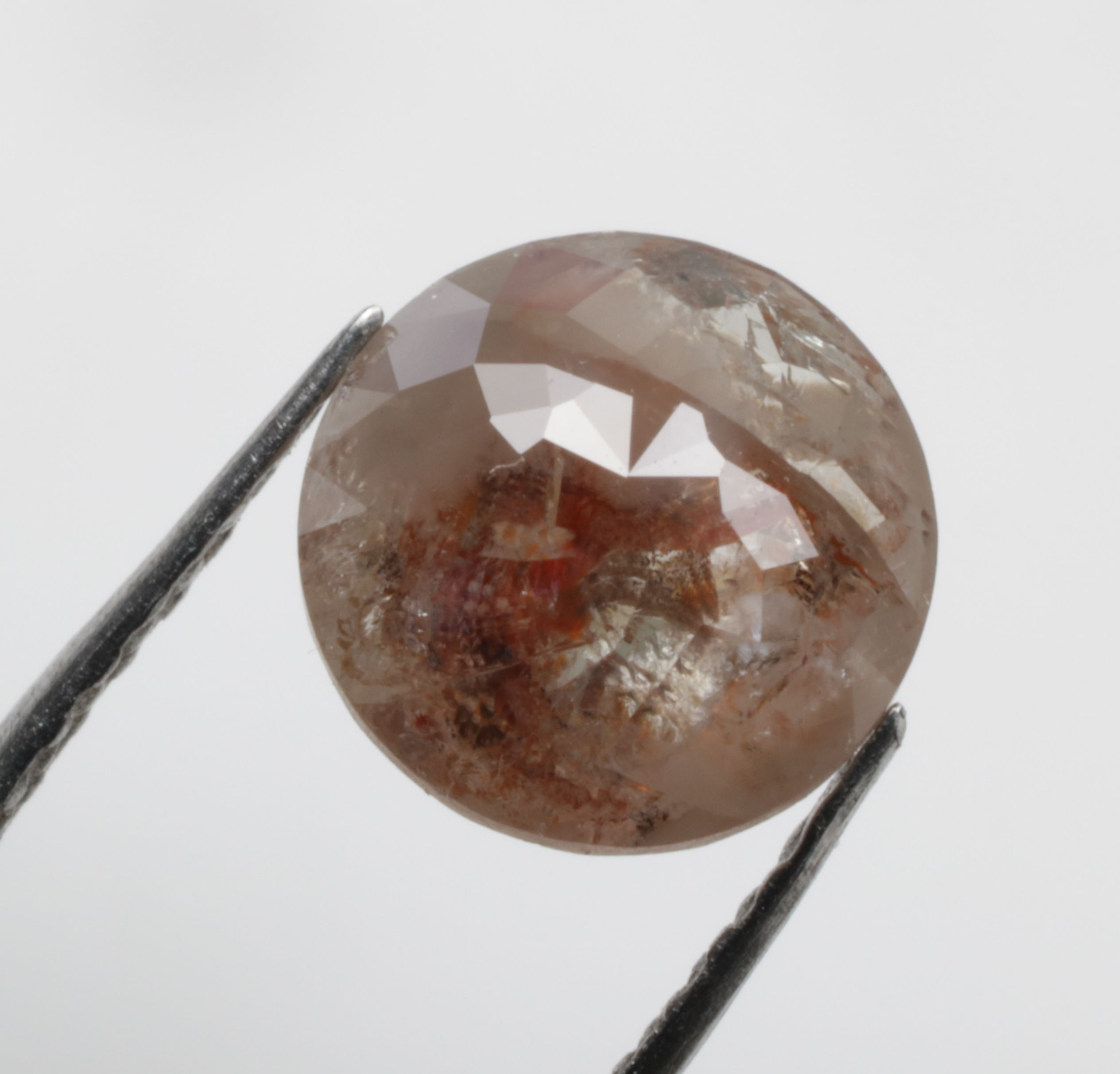 1.07 CT 6.4 MM Natural Loose Round Rose Cut Fancy Grey color Diamond For Jewelry