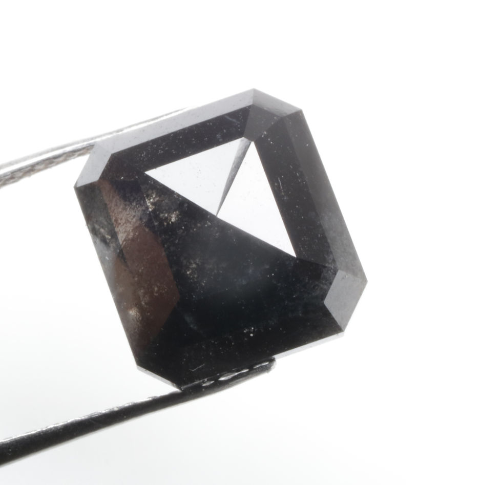 Thumbnail: 3.81 CT 9.3 X 8.6 MM Natural Emerald cut Diamond for Emerald cut Diamond Ring