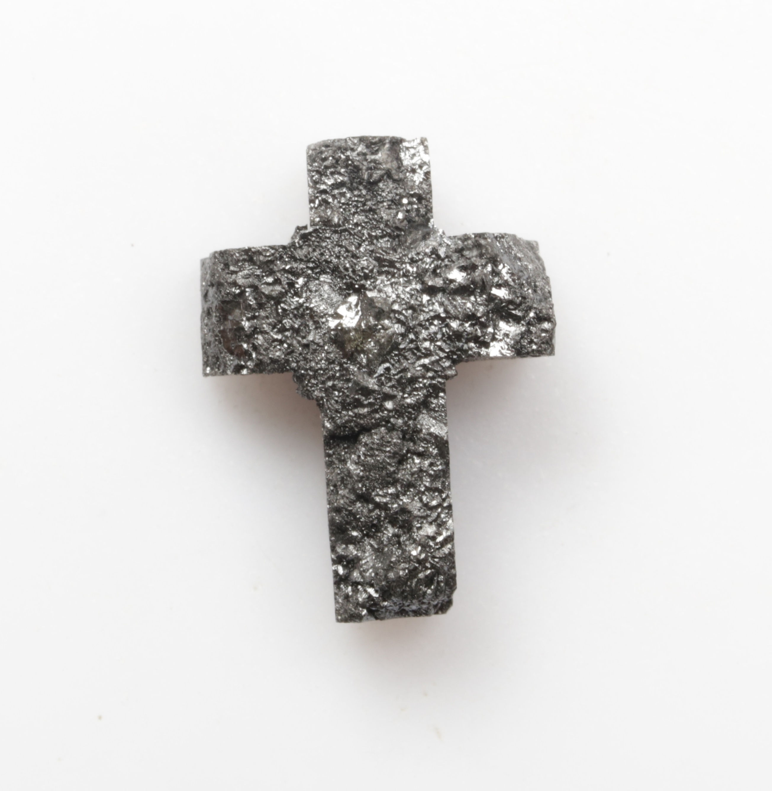 3.37 CT 12.5 X 9.5 MM Natural Uncut Christian Cross cut Rough/Raw Diamond