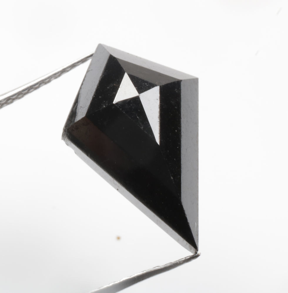 Thumbnail: 4.67 CT 15.0 X 9.7 MM Kite cut Black Diamond For Engagement Diamond Ring Gift