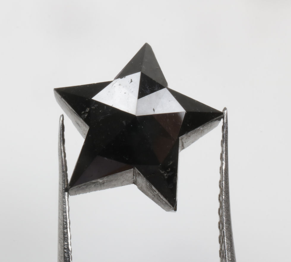 Thumbnail: 2.40 CT 9.5 X 9.7 MM Loose Start Cut Diamond Treated Black color Natural Diamond