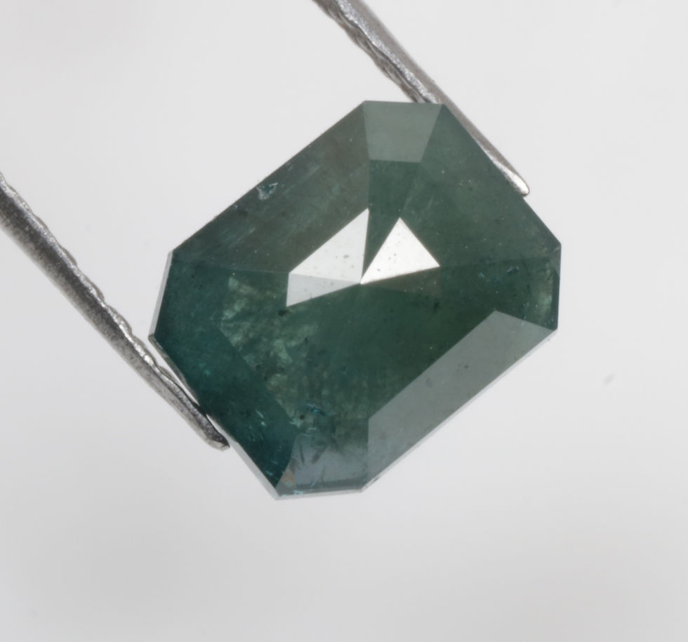 Thumbnail: 1.02 CT 6.6 X 5.3 MM Natural Blue Emerald cut Diamond for Engagement Ring Gifts