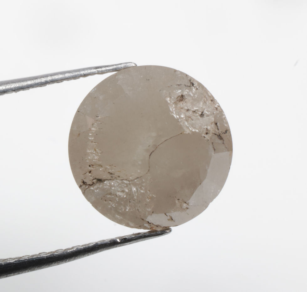 Thumbnail: 2.26 CT 7.6 MM Natural Loose Round Rose Cut Diamond for Diamond Ring Jewelry
