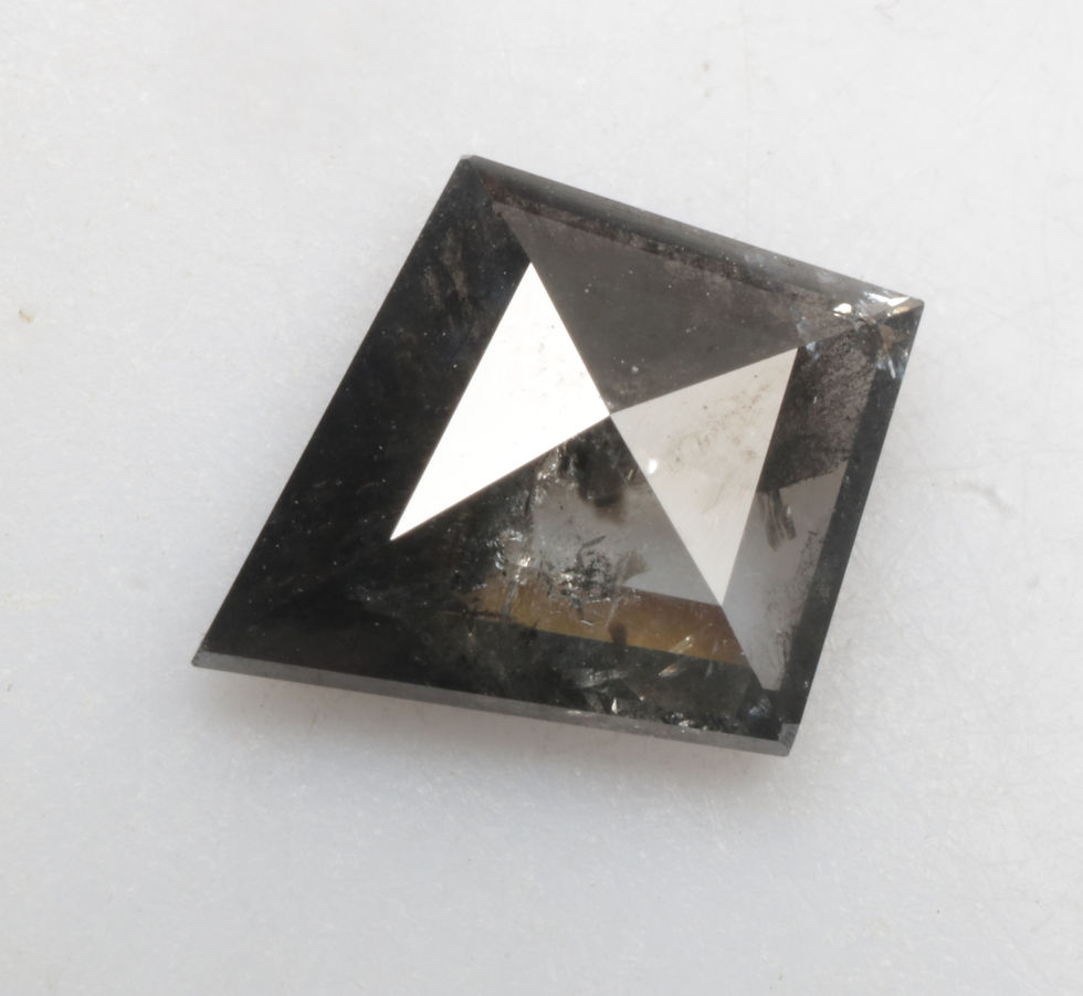 Thumbnail: 1.44 CT 10.8 X 8.9 MM Natural Loose Diamond, Kite Shape Diamond, Black color