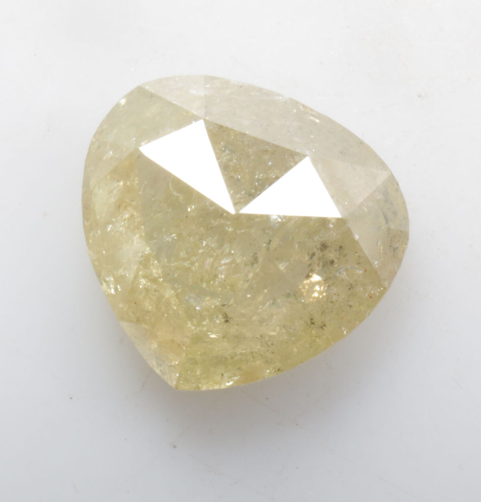 Thumbnail: 1.51 CT 7.4 X 7.8 MM Pear cut Natural loose Diamond, fancy Yellow color Diamond