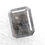Thumbnail: 3.15 CT 9.3 X 7.3 MM Natural loose Emerald cut Black Grey Diamond for Jewelry