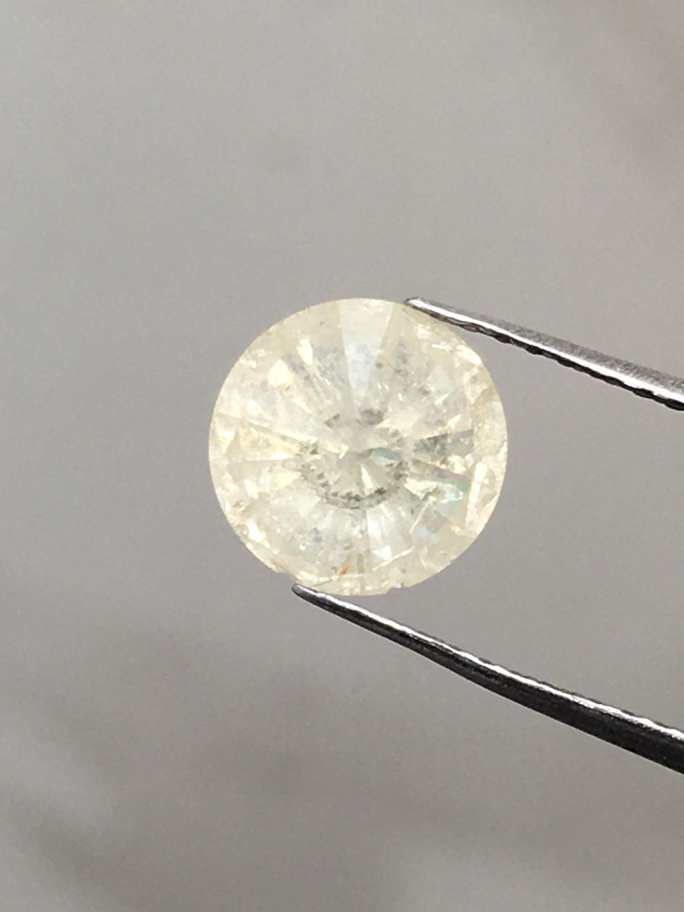 Thumbnail: 1.44 CT 7.1 MM Natural Round Cut Salt and pepper Brilliant cut Diamond