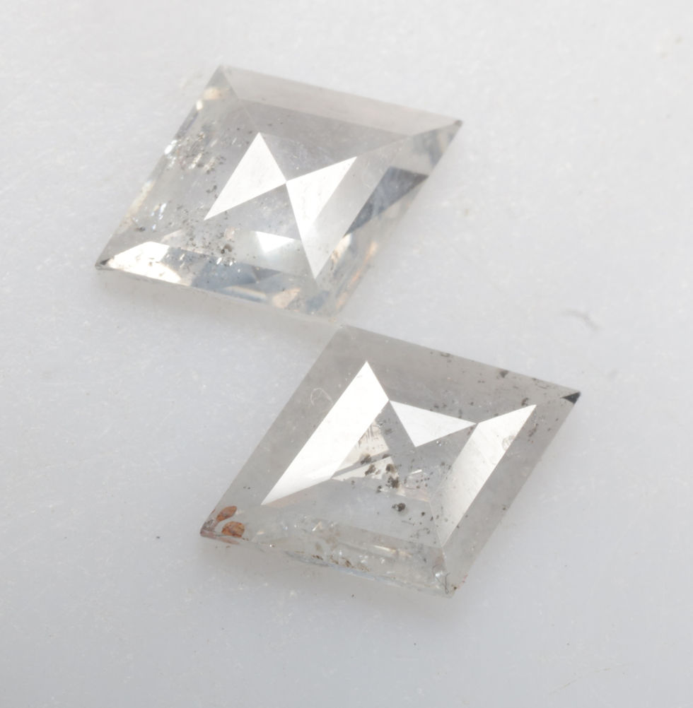 Thumbnail: 0.57 CT 7.0 X 5.1 MM Natural Fancy White Kite Shape Diamond Loose Diamond