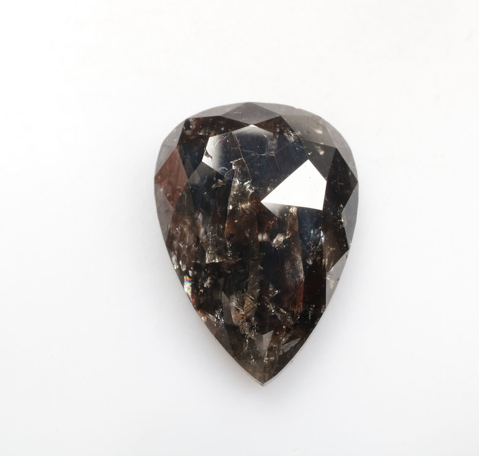 Thumbnail: 5.22 CT 13.7 X 9.9 MM Natural Pear cut Loose fancy Color Diamond for Jewelry