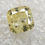 Thumbnail: 0.74 CT 5.0 X 4.9 MM Natural Fancy Yellow color Diamond Cushion cut Diamond