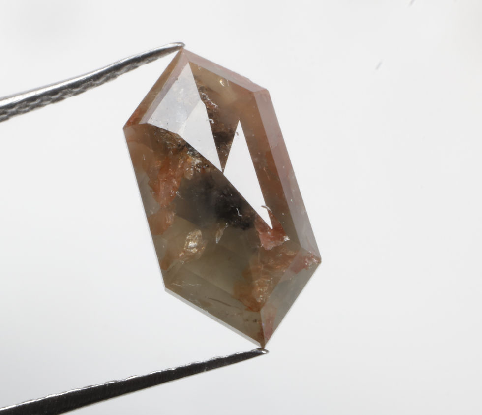 1.29 CT 10.9 X 5.4 MM Natural Long Hexagon Cut Loose Diamond Fancy Color