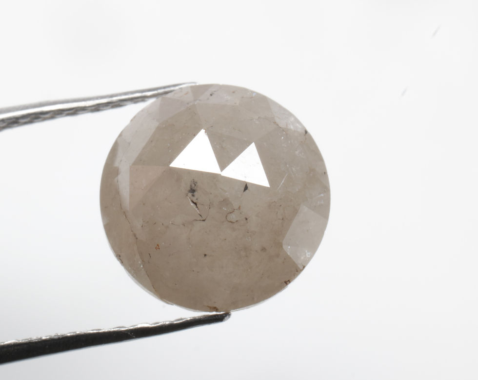 Thumbnail: 2.26 CT 7.6 MM Natural Loose Round Rose Cut Diamond for Diamond Ring Jewelry