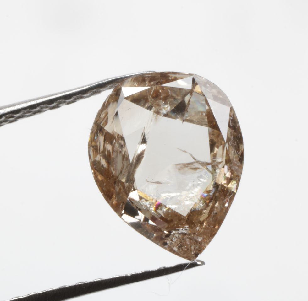 Thumbnail: 1.04 CT 8.5 X 6.7 MM Pear cut Natural Loose Diamond, Fancy Pear cut Ring