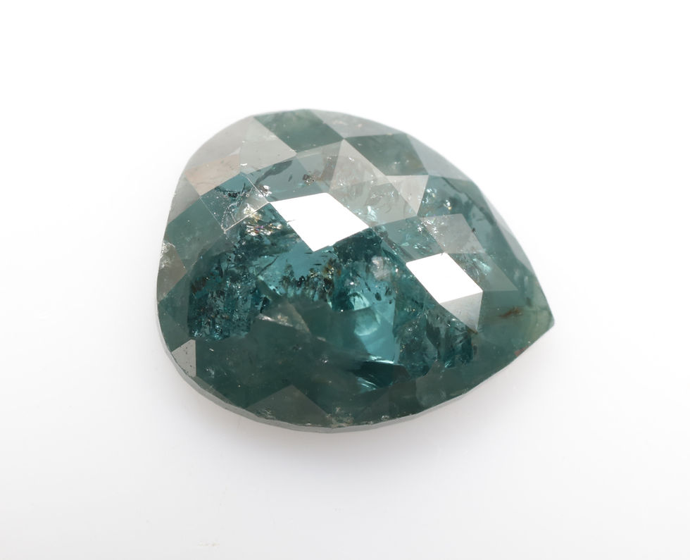Thumbnail: 1.50 CT 9.3 X 7.6 MM Natural Loose Pear cut Diamond, Treated Blue color