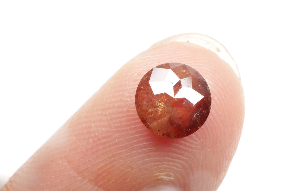 Thumbnail: 0.91 CT 6.3 MM Natural Loose Round Rose Cut Diamond for Diamond Ring Jewelry