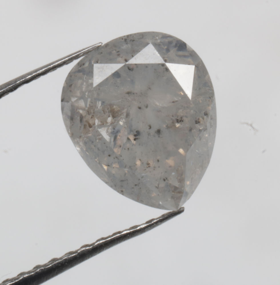 Thumbnail: 1.82 CT 8.1 X 6.8 MM Natural Loose Diamond Pear cut Diamond White color Diamond