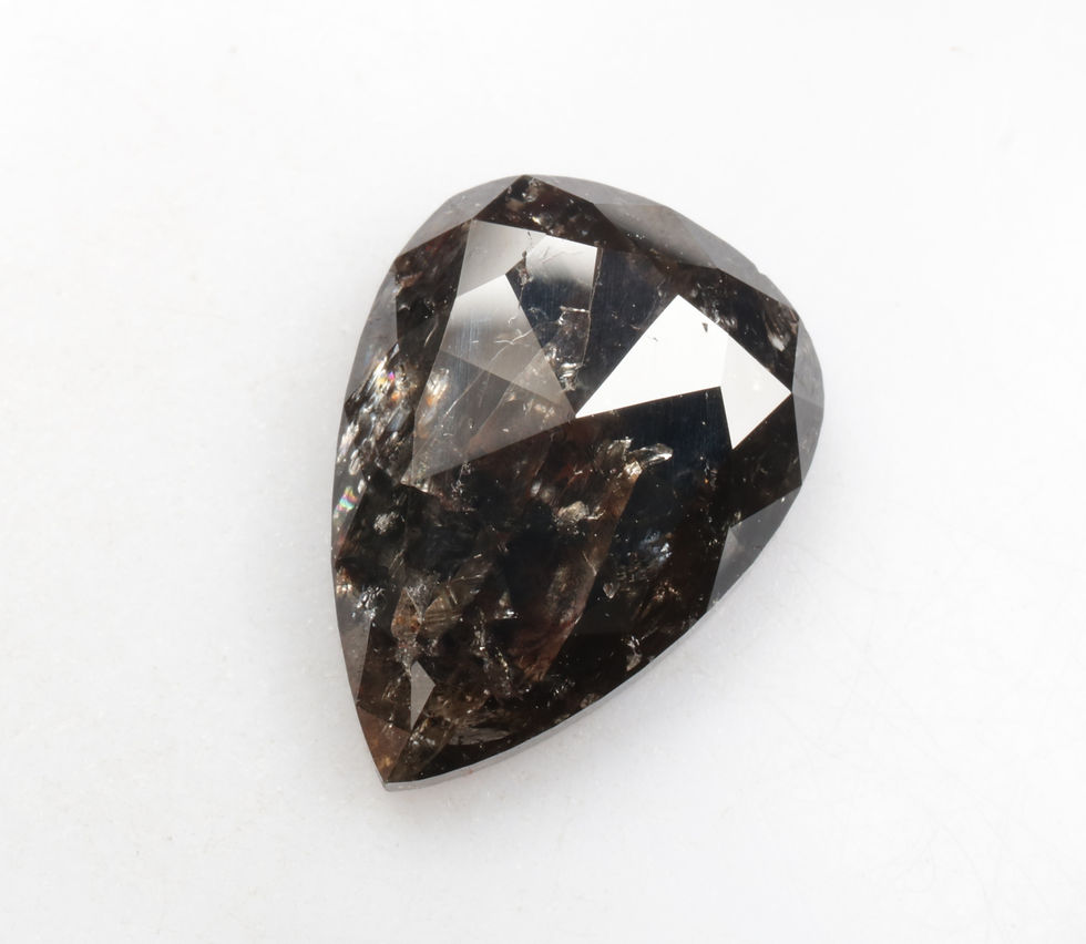 Thumbnail: 5.22 CT 13.7 X 9.9 MM Natural Pear cut Loose fancy Color Diamond for Jewelry