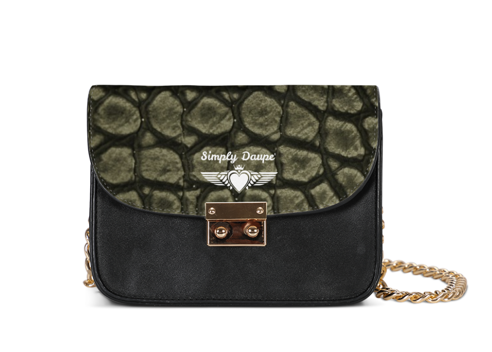 Thumbnail: Simply Daupe' Small Shoulder Bag W/Chain Handle
