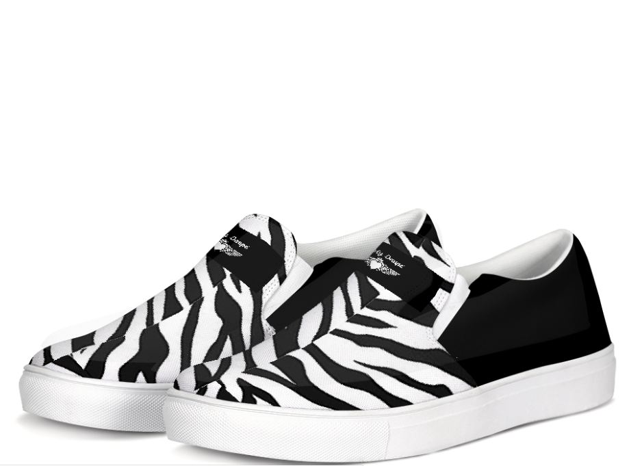 Thumbnail: Simply Daupe' Exotic Print Slip-On Canvas Unisex Shoe