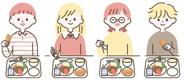 こども食堂で食事するこどもたち