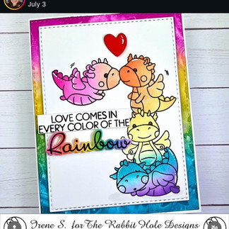 1st time masking and stacking elements + love the rainbow & message!