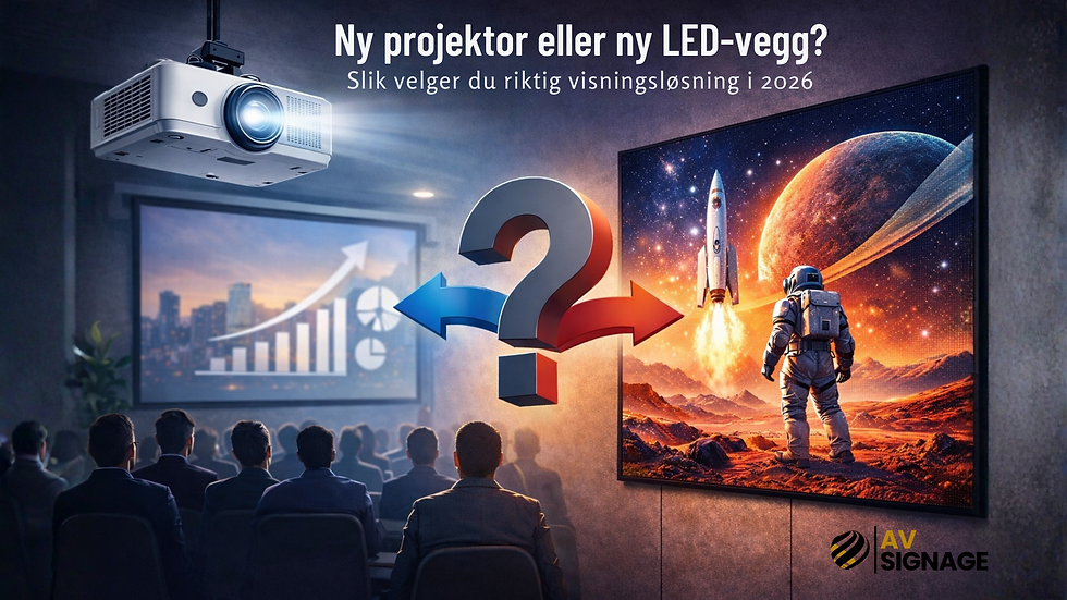 Tradisjonell projektor eller LED-vegg?