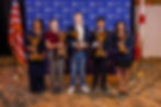 Middle School Top Five Overall Winners