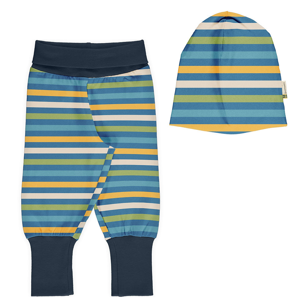 SET BEBÉ - MAXOMORRA - STRIPE OCEAN RIB