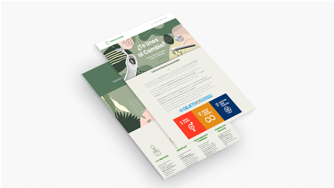 Creamos el diseño web y campañas de marketing digital para Cámara Diseña Sustentable, apoyando su misión de reducir el impacto ambiental de los textiles en Chile.