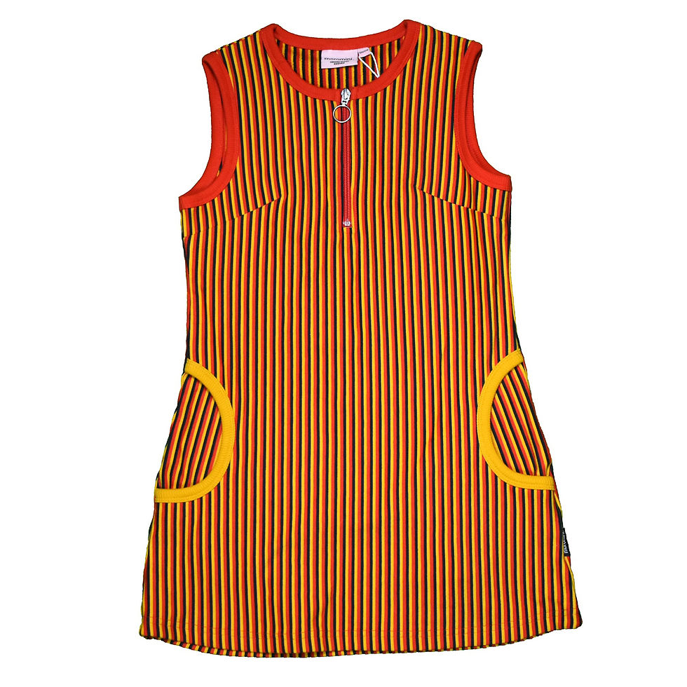 VESTIDO TWIGGY - MOROMINI -YELLOW STRIPES