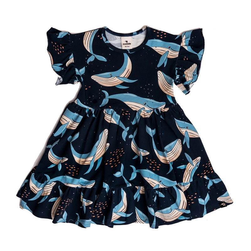 Vestido Volantes - Mullido - Navy Whale