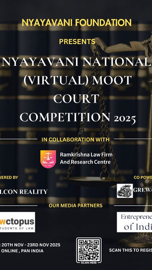 Nyayavani National (Virtual) Moot Court Competition 2025