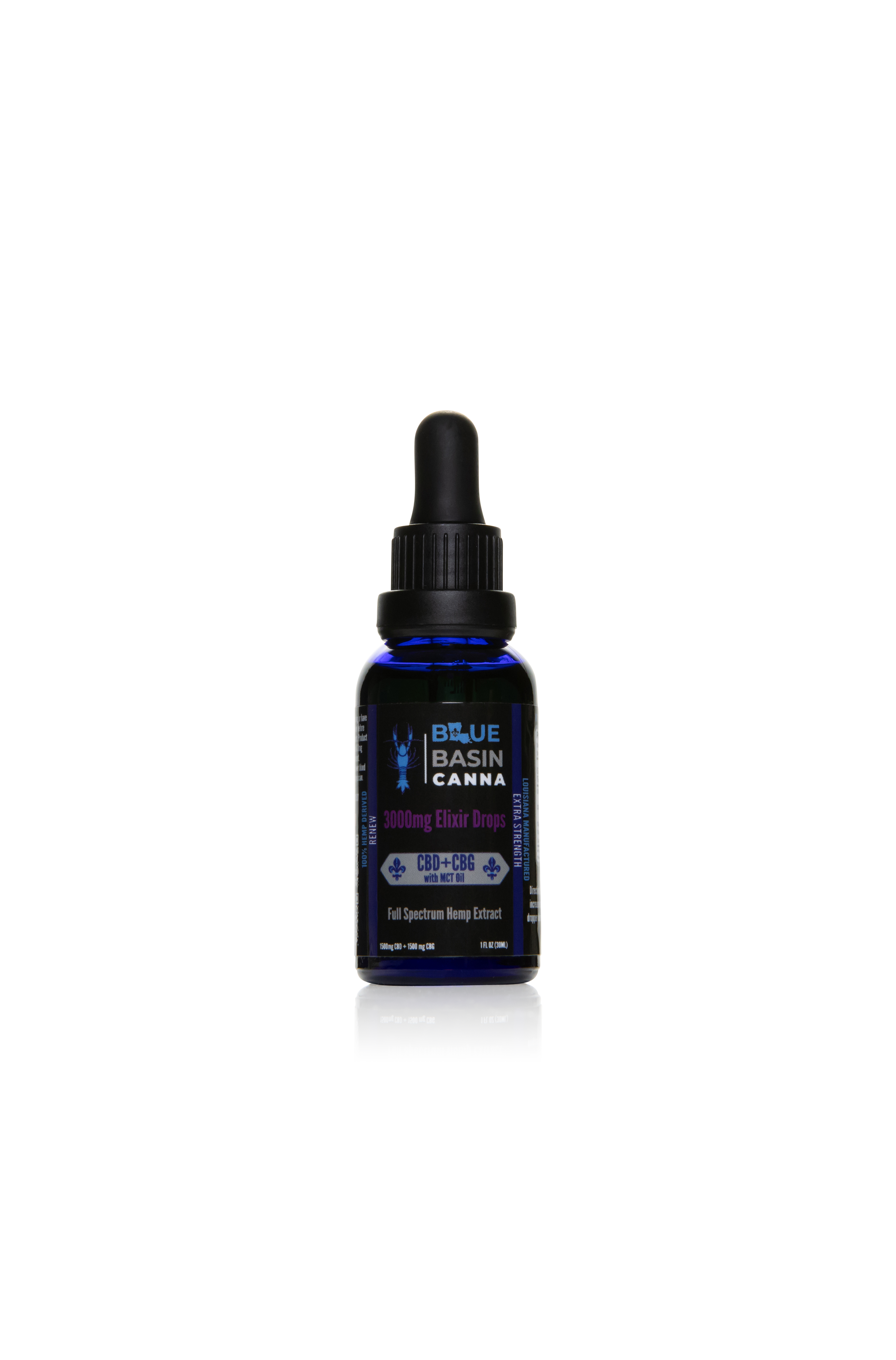 Renew - Full Spectrum Hemp Extract
Blue Basin Canna's Renew line is also available in THC free isolate hemp extract.