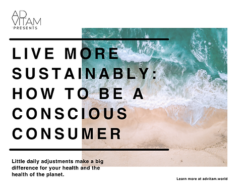 Live More Sustainably: How To Be A Consc