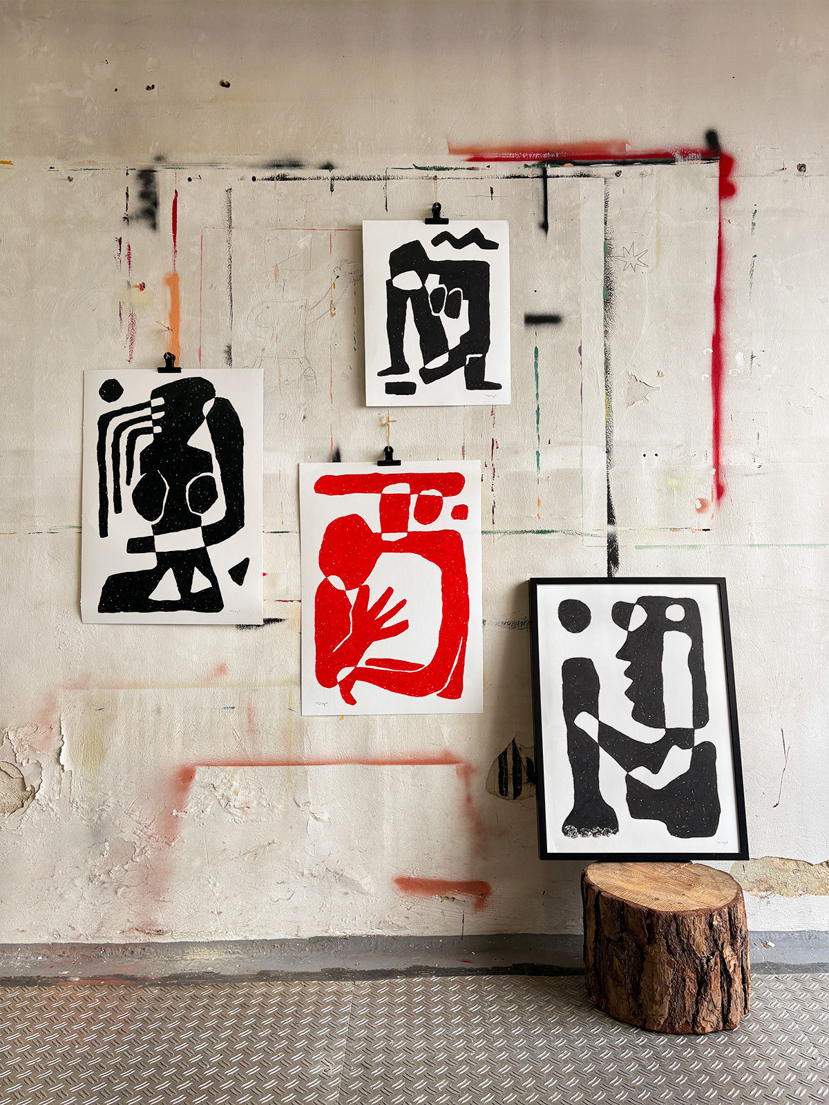 Papierstudien //Paper Abstracts // 50x70cm // 40x50cm