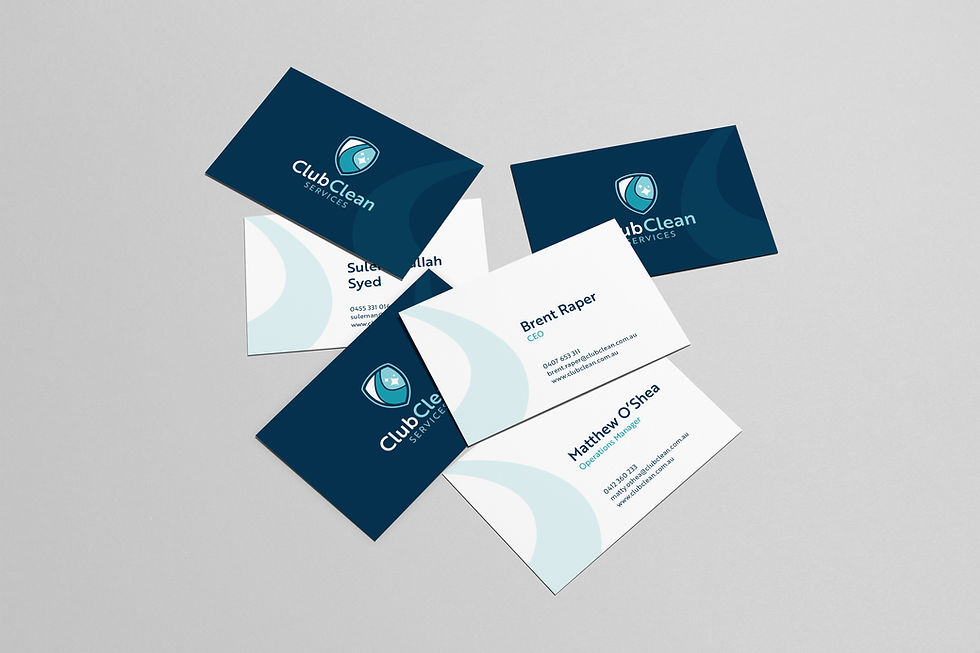 Club Clean business cards