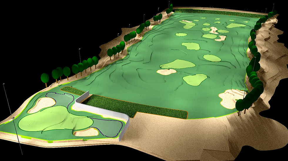 Thumbnail: Golf Course Lighting Design Rendered using Dialux