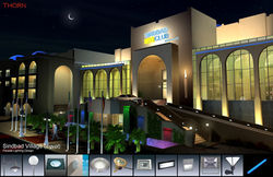 Sinbad Hotel Resort Facade Lighting